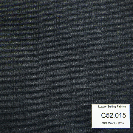[ Hết hàng ] C52.015 Kevinlli V3 - Vải Suit 50% Wool - Xám Trơn